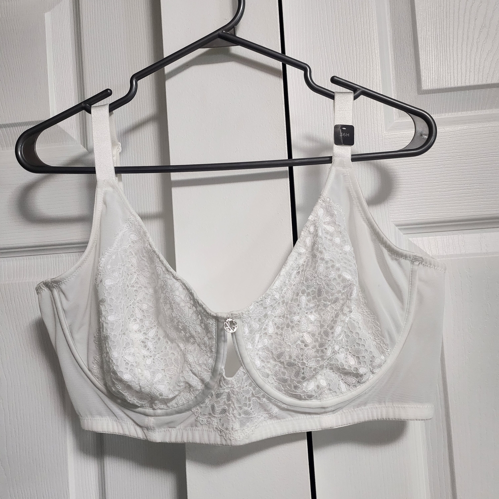 Elegant White Lace Bra